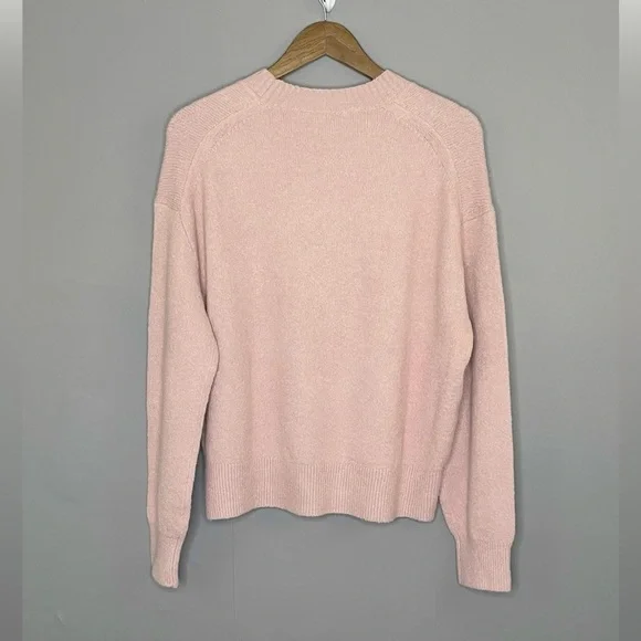 Everlane The Coccoon Crew Sweater In Plush Cotton Wool Alpaca Pink NWT - Picture 3 of 14
